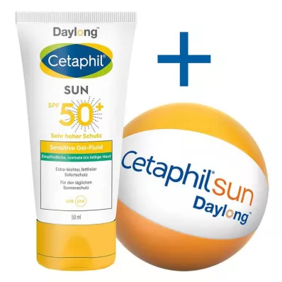 CETAPHIL Sun Daylong SPF 50+ sens.gel-fluid ansikt, 50 ml