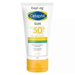 CETAPHIL Sun Daylong SPF 50+ sens.gel-fluid ansikt, 50 ml