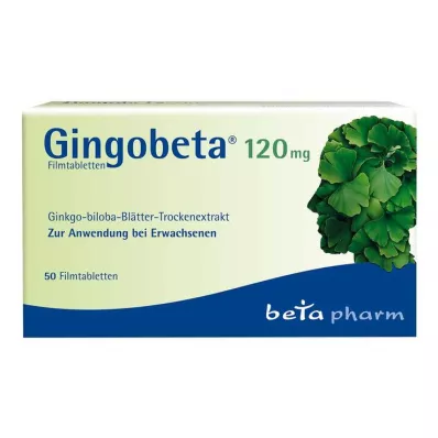 GINGOBETA 120 mg filmdrasjerte tabletter, 50 stk