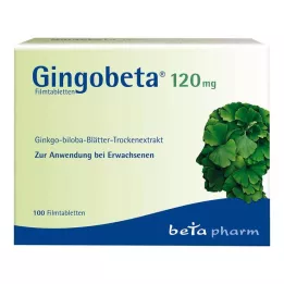 GINGOBETA 120 mg filmdrasjerte tabletter, 100 stk