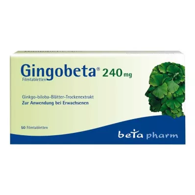 GINGOBETA 240 mg filmdrasjerte tabletter, 50 stk