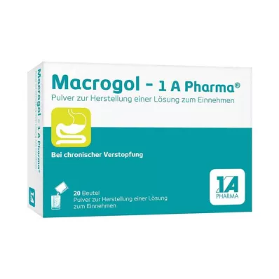 Macrogol-1A Pharma pulver til mikstur, 20 stk Macrogol-1A Pharma pulver til mikstur, 20 stk