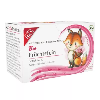 H&S Økologisk baby- og te-frukt-filterpose for barn, 20X2,5 g H&S Økologisk baby- og te-frukt-filterpose for barn, 20X2,5 g