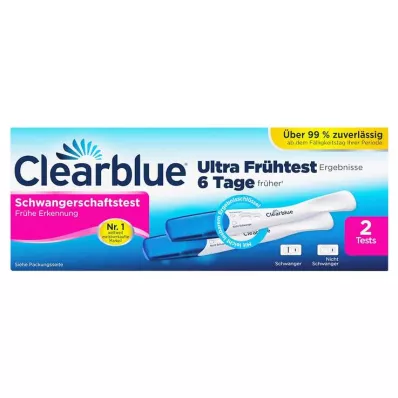 CLEARBLUE Graviditetstest for tidlig oppdagelse, 2 stk CLEARBLUE Graviditetstest for tidlig oppdagelse, 2 stk