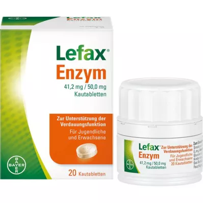 LEFAX Tyggetabletter med enzym, 20 stk