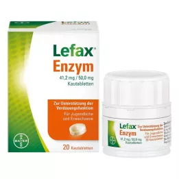 LEFAX Tyggetabletter med enzym, 20 stk