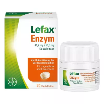 LEFAX Tyggetabletter med enzym, 20 stk