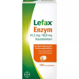 LEFAX Tyggetabletter med enzym, 100 stk