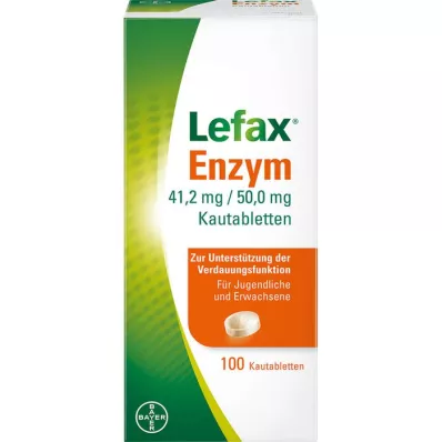 LEFAX Tyggetabletter med enzym, 100 stk