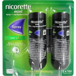NICORETTE Myntespray 1 mg/spraypuff, 2 stk