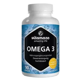 OMEGA-3 1000 mg EPA 400/DHA 300 høydosekapsler, 90 stk