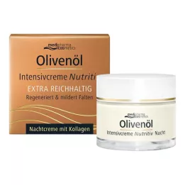 OLIVENÖL INTENSIVCREME Næringsrik nattkrem, 50 ml