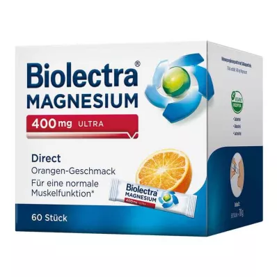 BIOLECTRA Magnesium 400 mg ultra Direct Orange, 60 stk BIOLECTRA Magnesium 400 mg ultra Direct Orange, 60 stk