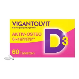 VIGANTOLVIT Vitamin D3 K2 kalsium filmdrasjerte tabletter, 60 kapsler