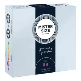 MISTER Størrelse 64 kondomer, 36 stk