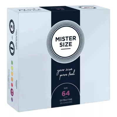 MISTER Størrelse 64 kondomer, 36 stk MISTER Størrelse 64 kondomer, 36 stk