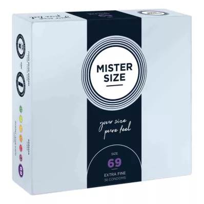 Mister størrelse 69 kondomer (36 stk) Mister størrelse 69 kondomer (36 stk)
