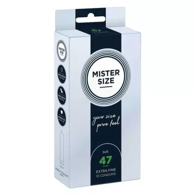 MISTER SIZE 47 kondomer, 10 stk MISTER SIZE 47 kondomer, 10 stk