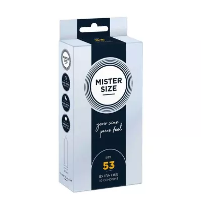 MISTER Kondomer i størrelse 53, 10 stk