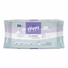 BELLA Happy Baby våtservietter sensitive med klikk, 56 stk
