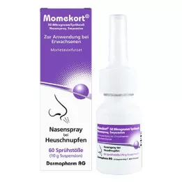 MOMEKORT 50 μg/spray nesespray suspensjon 60 voksne, 10 g