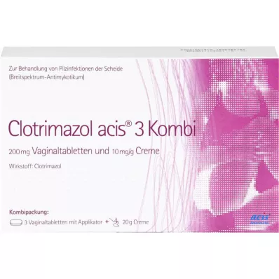 CLOTRIMAZOL acis 3 kombipakke, 1 stk