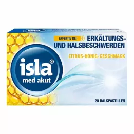 ISLA MED akutte sitrus-honningpastiller, 20 stk