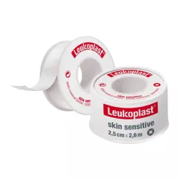 LEUKOPLAST Skin Sensitive 2,5 cm x 2,6 cm med beskyttelsesdeksel, 1 stk