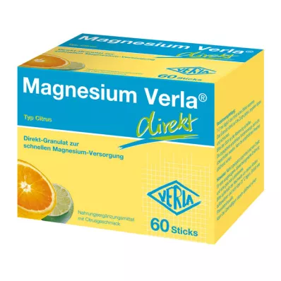 MAGNESIUM VERLA direkte granulat sitrus, 60 stk