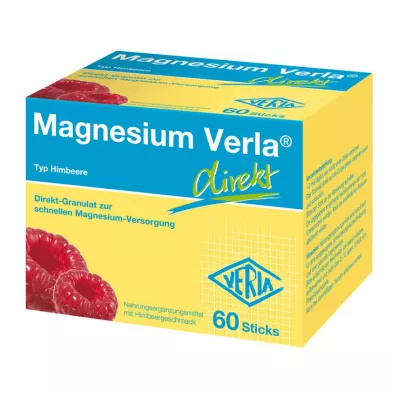 MAGNESIUM VERLA direkte granulat bringebær, 60 stk MAGNESIUM VERLA direkte granulat bringebær, 60 stk
