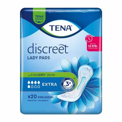 TENA® diskrete Lady Pads Extra for inkontinens, 20 stk