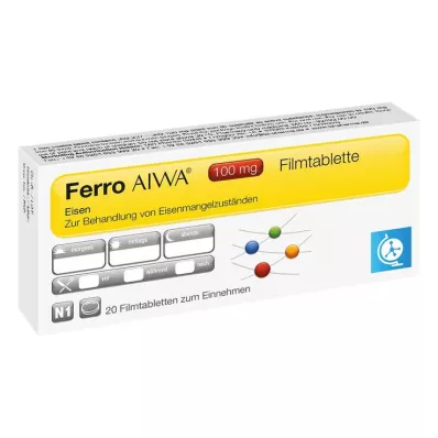 Ferro AIWA 100 mg filmdrasjerte tabletter, 20 stk Ferro AIWA 100 mg filmdrasjerte tabletter, 20 stk