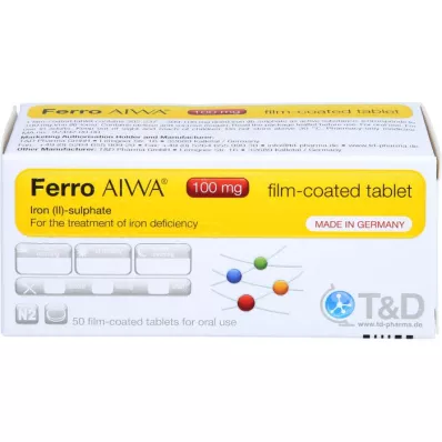 FERRO AIWA 100 mg filmdrasjerte tabletter, 50 stk