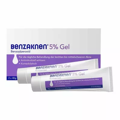 Benzaknen® 5 % gel for mild til moderat akne, 2X40 g Benzaknen® 5 % gel for mild til moderat akne, 2X40 g