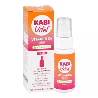 KABIVITAL 2 000 I.E. D3-spray med eplesmak, 25 ml