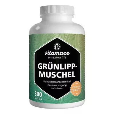 Grønnleppet blåskjell 500 mg høydosekapsler, 300 stk Grønnleppet blåskjell 500 mg høydosekapsler, 300 stk