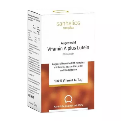 SANHELIOS Augenwohl Vitamin A plus Lutein Kapsler, 60 kapsler SANHELIOS Augenwohl Vitamin A plus Lutein Kapsler, 60 kapsler