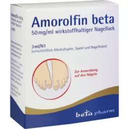 AMOROLFIN beta 50 mg/ml neglelakk som inneholder virkestoffet, 3 ml