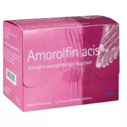 AMOROLFIN acis 50 mg/ml neglelakk som inneholder virkestoff, 3 ml