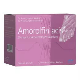 AMOROLFIN acis 50 mg/ml neglelakk som inneholder virkestoff, 3 ml