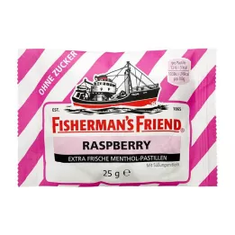 FISHERMANS FRIEND Bringebær uten sukkerpastiller, 25 g