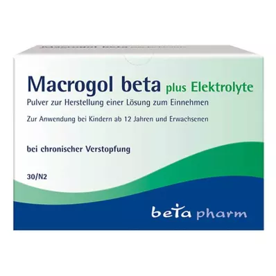 MACROGOL beta plus elektrolytter Plv.z.H.e.L.z.Einn. 30 stk MACROGOL beta plus elektrolytter Plv.z.H.e.L.z.Einn. 30 stk