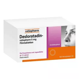 DESLORATADIN-ratiopharm 5 mg filmdrasjerte tabletter, 100 stk