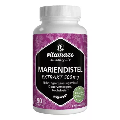 MARIENDISTEL 500 mg ekstrakt høydosert vegansk Kps, 90 stk MARIENDISTEL 500 mg ekstrakt høydosert vegansk Kps, 90 stk
