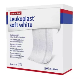 LEUKOPLAST myk hvit gips 4 cmx5 m rull, 1 stk