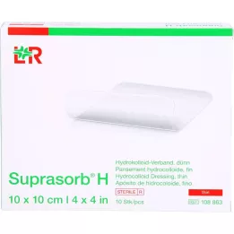 SUPRASORB H Hydrocoll.dressing tynn 10x10 cm, 10 stk