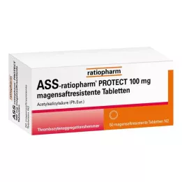 ASS-ratiopharm PROTECT 100 mg enterotabletter, 50 stk