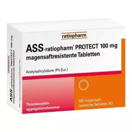 ASS-ratiopharm PROTECT 100 mg enterotabletter, 100 stk