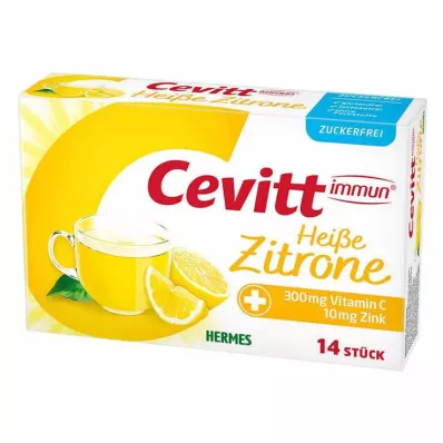 Cevitt immune varme sitron sukkerfrie granulat, 14 stk