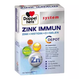 DOPPELHERZ Zink Immune Depot system tabletter, 100 stk